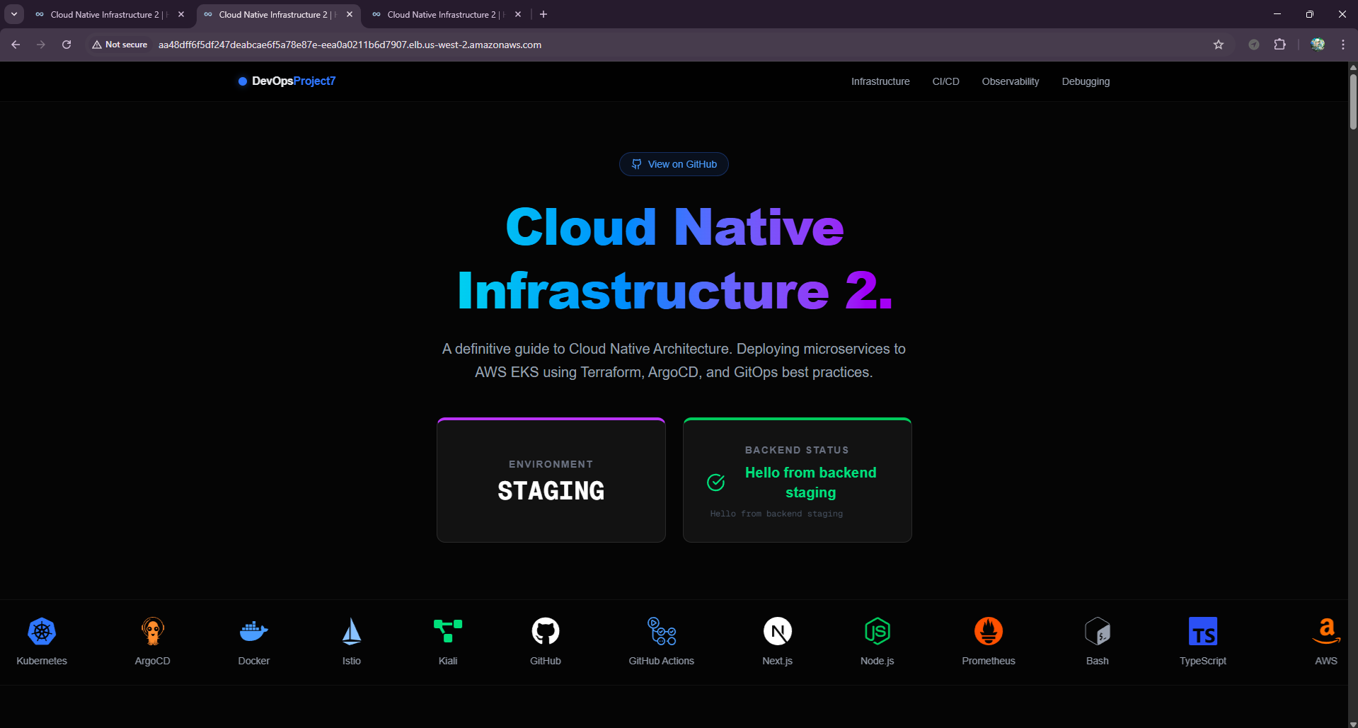 Staging Frontend