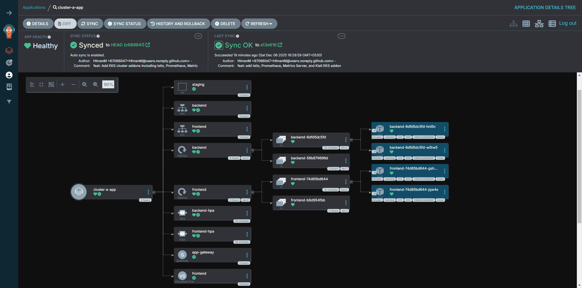 Staging App Detail