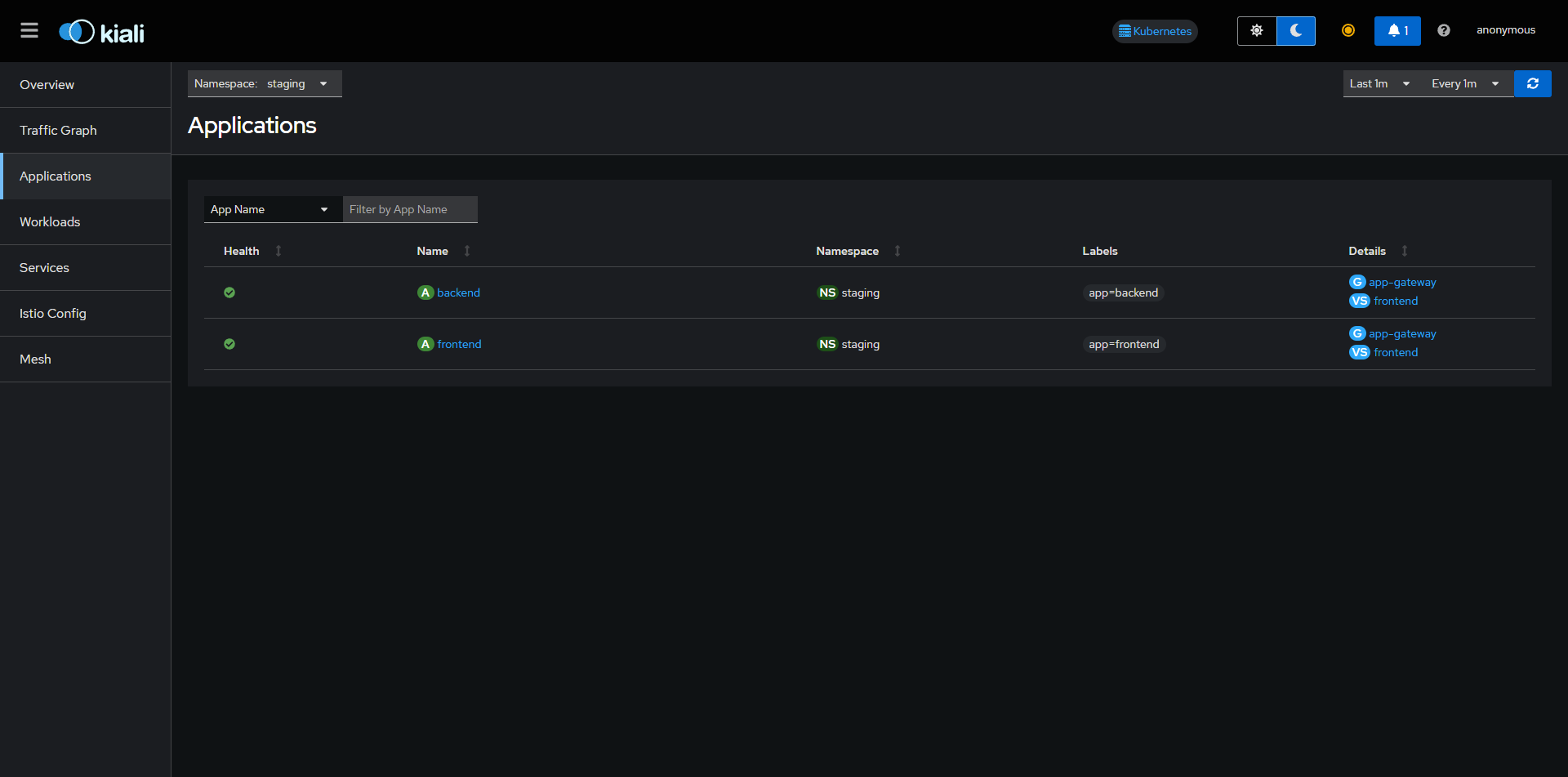 Staging Apps